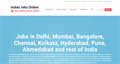 Desktop Screenshot of indianjobsonline.com