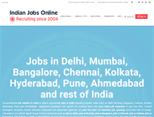 Tablet Screenshot of indianjobsonline.com